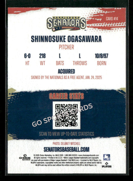 2026 Harrisburg Senators Shinnosuke Ogasawara
