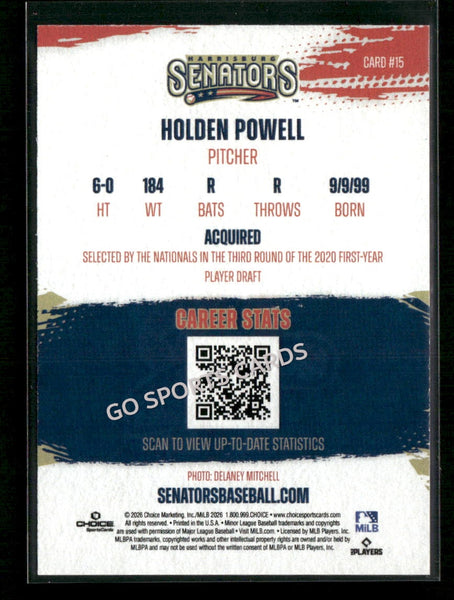 2026 Harrisburg Senators Holden Powell