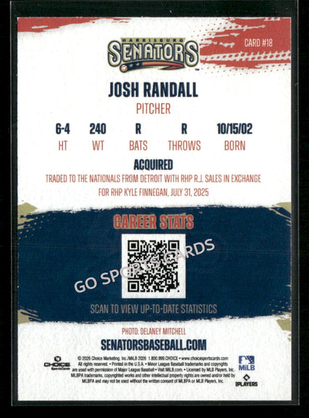2026 Harrisburg Senators Josh Randall