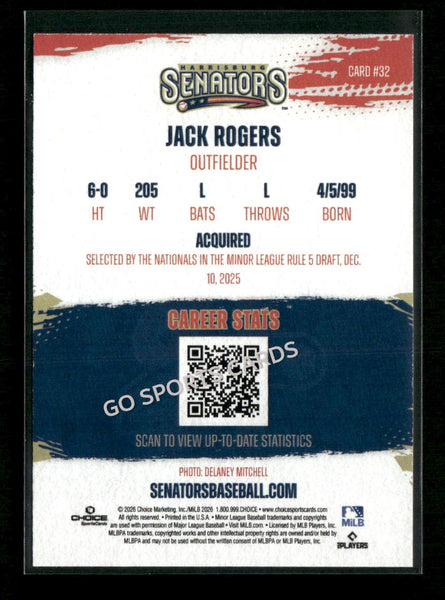 2026 Harrisburg Senators Jack Rogers