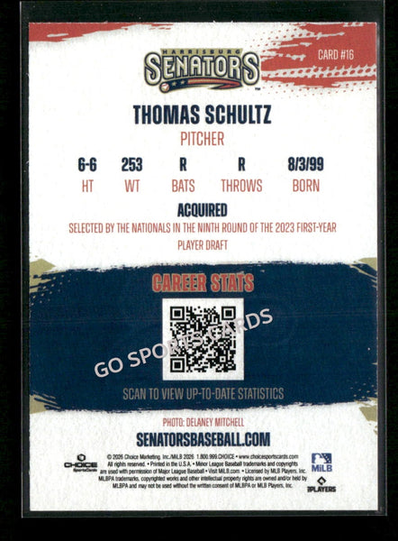 2026 Harrisburg Senators Thomas Schultz