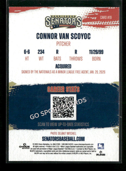 2026 Harrisburg Senators Connor Van Scoyoc