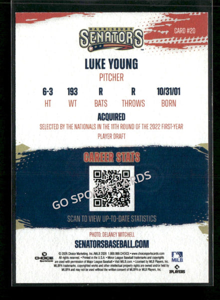 2026 Harrisburg Senators Luke Young