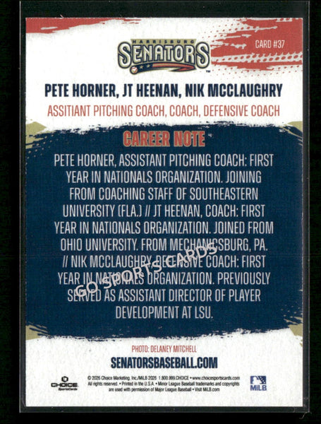 2026 Harrisburg Senators Pete Horner JT Heenan Nik McClaughry