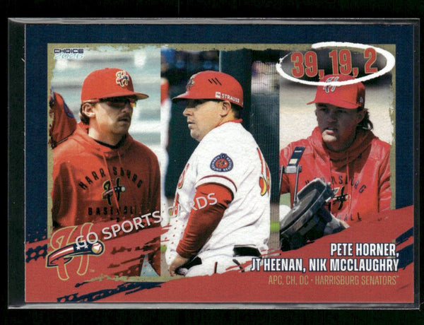 2026 Harrisburg Senators Pete Horner JT Heenan Nik McClaughry