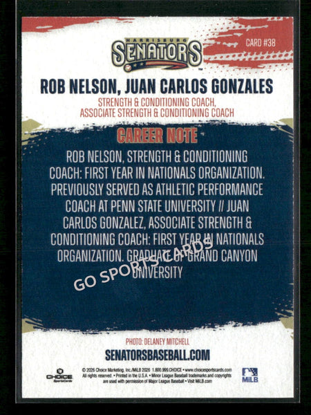 2026 Harrisburg Senators Rob Nelson Juan Carlos Gonzales