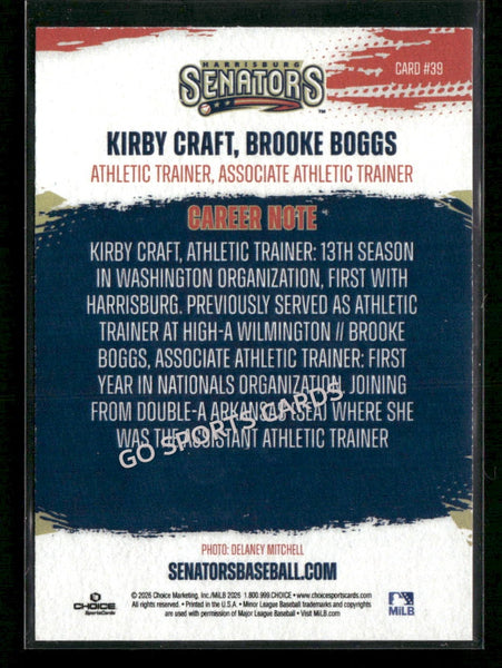 2026 Harrisburg Senators Kirby Craft Brooke Boggs