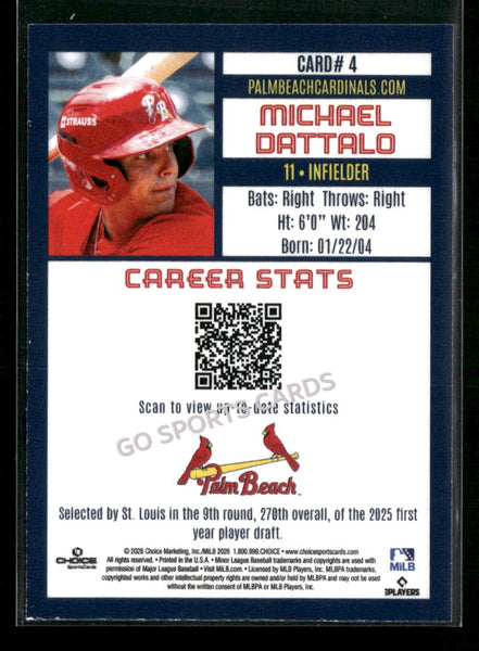 2026 Palm Beach Cardinals Michael Dattalo