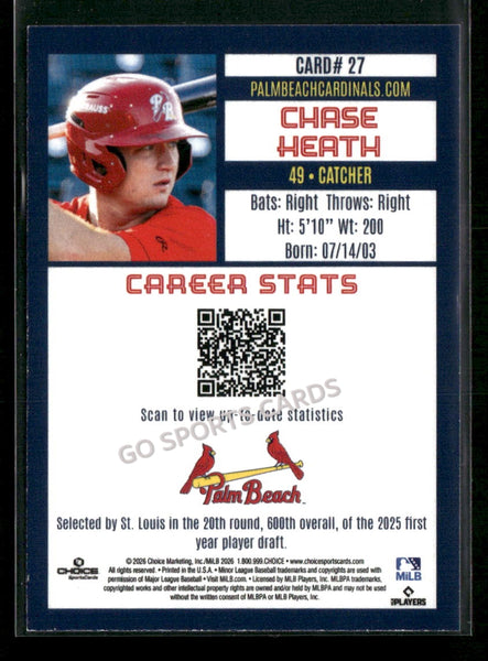 2026 Palm Beach Cardinals Chase Heath
