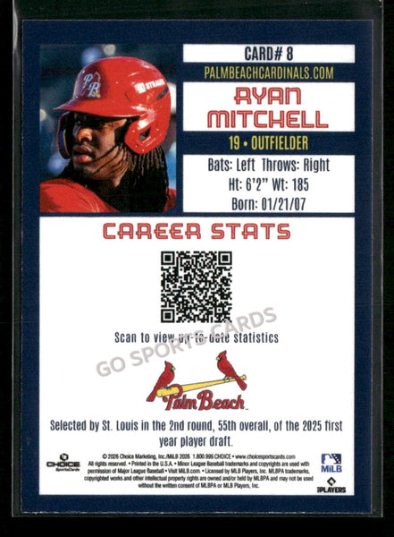 2026 Palm Beach Cardinals Ryan Mitchell