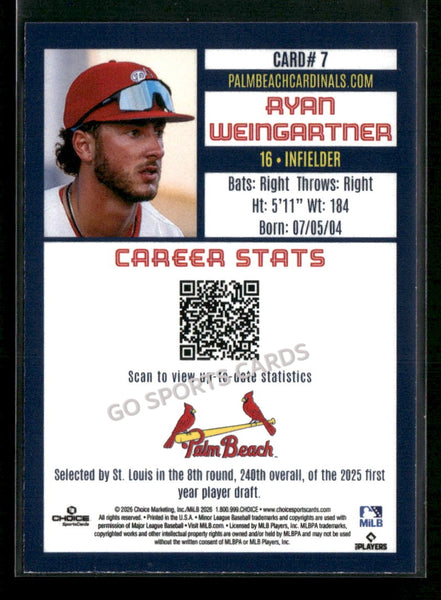 2026 Palm Beach Cardinals Ryan Weingartner