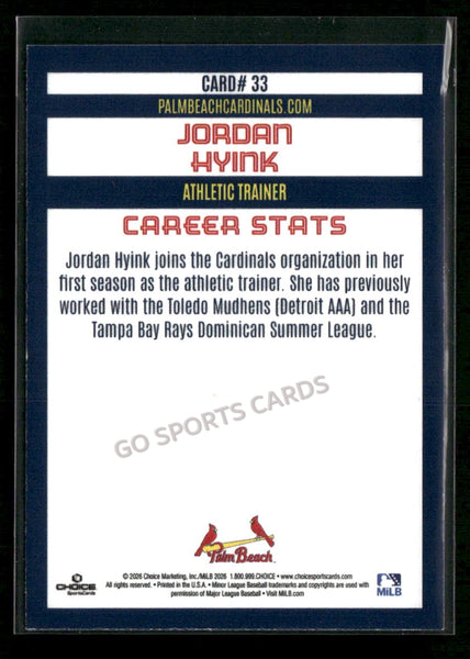2026 Palm Beach Cardinals Jordan Hyink