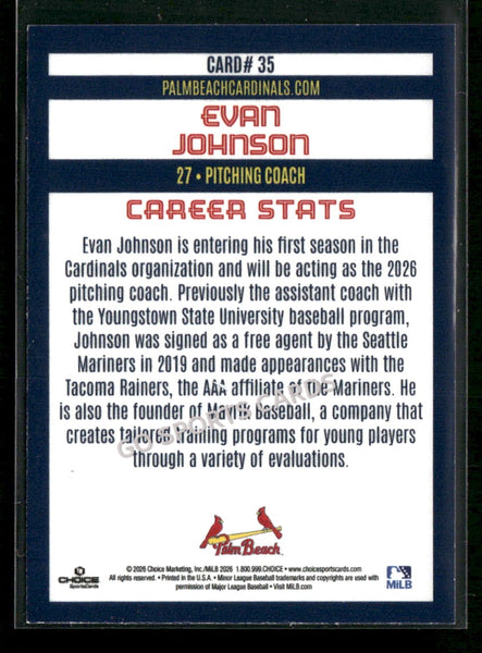2026 Palm Beach Cardinals Evan Johnson