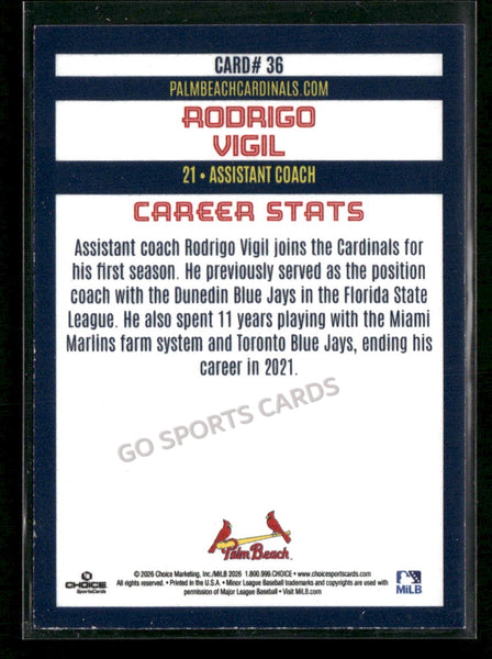 2026 Palm Beach Cardinals Rodrigo Vigil