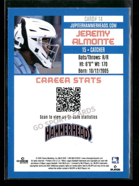 2026 Jupiter Hammerheads Jeremy Almonte