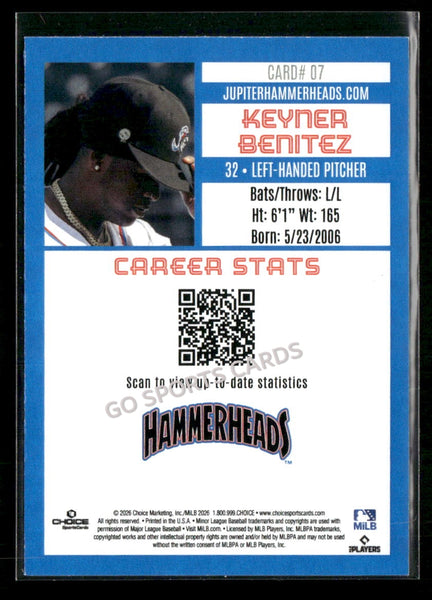2026 Jupiter Hammerheads Keyner Benitez