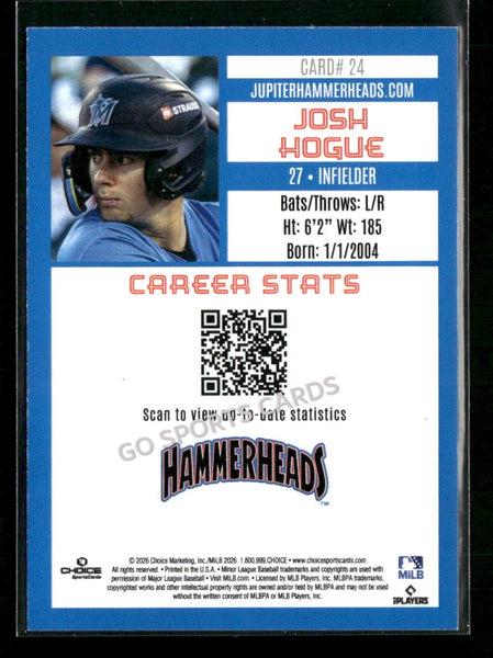 2026 Jupiter Hammerheads Josh Hogue