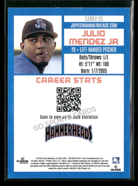 2026 Jupiter Hammerheads Julio Mendez Jr