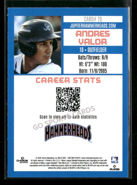 2026 Jupiter Hammerheads Andres Valor