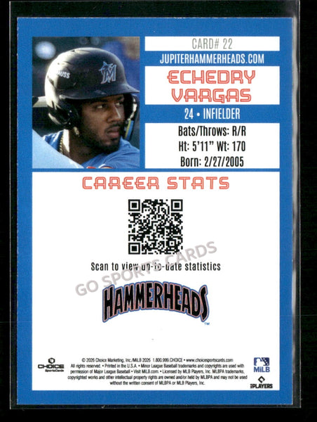 2026 Jupiter Hammerheads Echedry Vargas