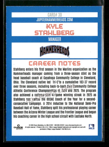 2026 Jupiter Hammerheads Kyle Stahlberg
