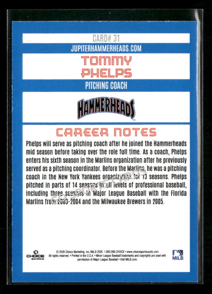 2026 Jupiter Hammerheads Tommy Phelps