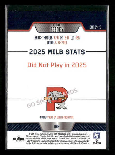 2026 Portland Sea Dogs Cade Feeney