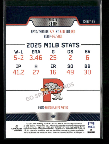 2026 Portland Sea Dogs Reidis Sena