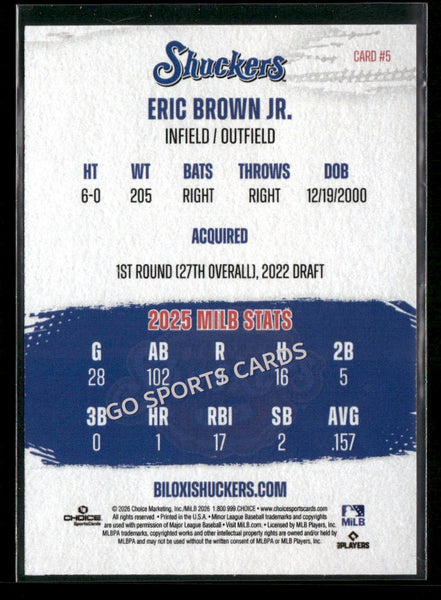 2026 Biloxi Shuckers Eric Brown Jr
