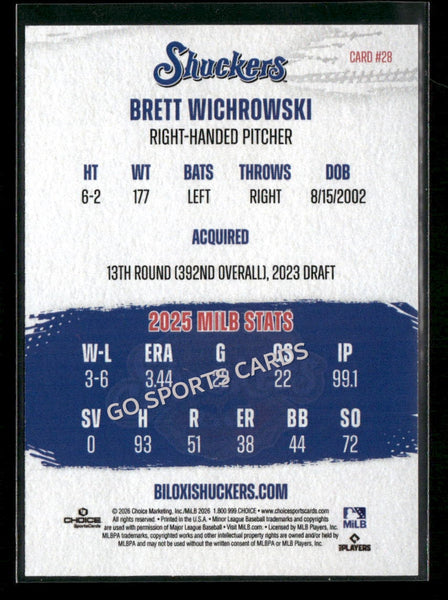 2026 Biloxi Shuckers Brett Wichrowski