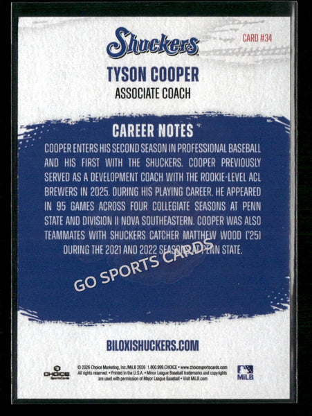 2026 Biloxi Shuckers Tyson Cooper