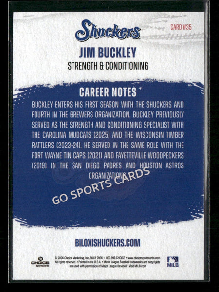 2026 Biloxi Shuckers Jim Buckley