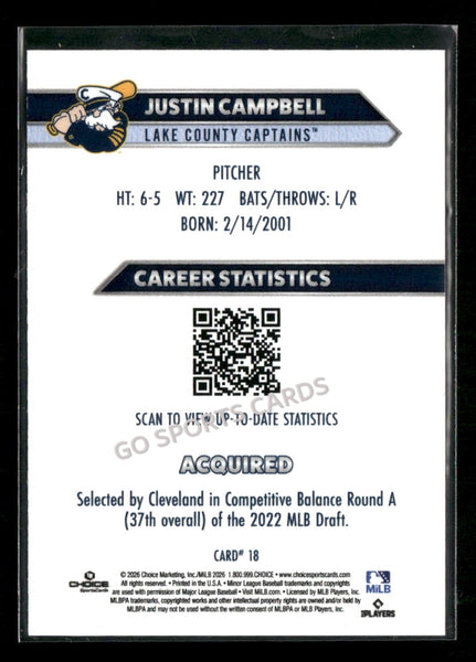2026 Lake County Captains Justin Campbell