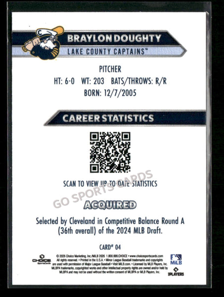 2026 Lake County Captains Braylon Doughty