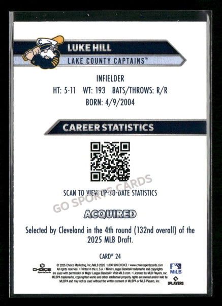 2026 Lake County Captains Luke Hill