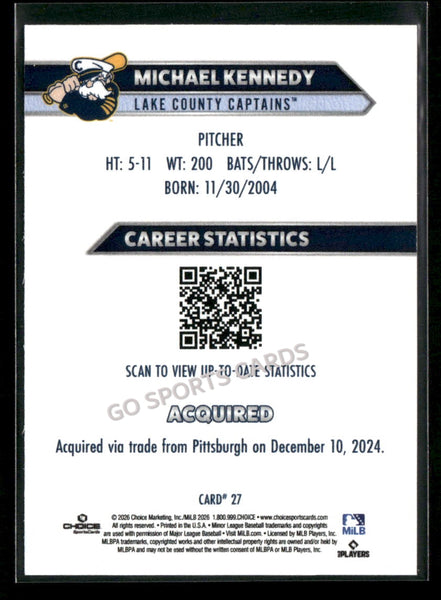 2026 Lake County Captains Michael Kennedy
