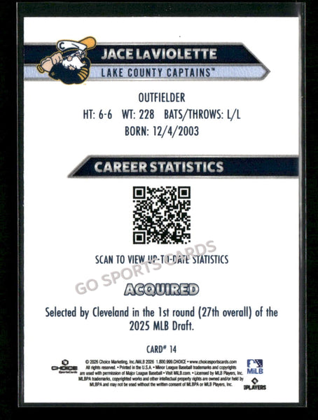 2026 Lake County Captains Jace LaViolette