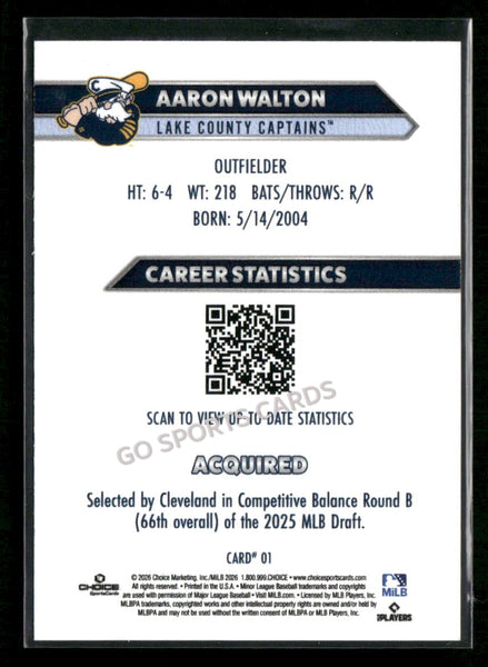 2026 Lake County Captains Aaron Walton