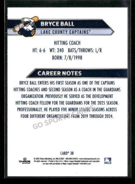 2026 Lake County Captains Bryce Ball