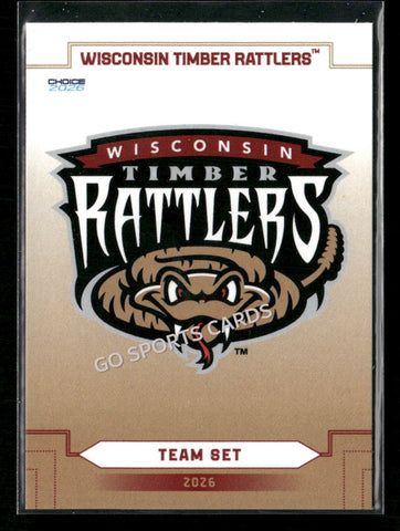 2026 Wisconsin Timber Rattlers Header Checklist