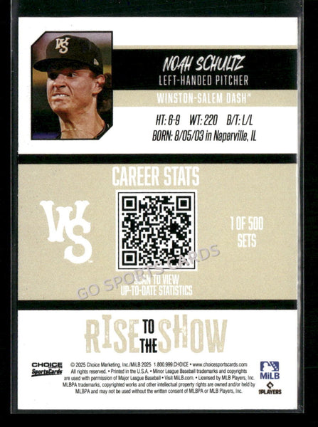 2025 Winston Salem Rise to the Show Top Prospects Noah Schultz