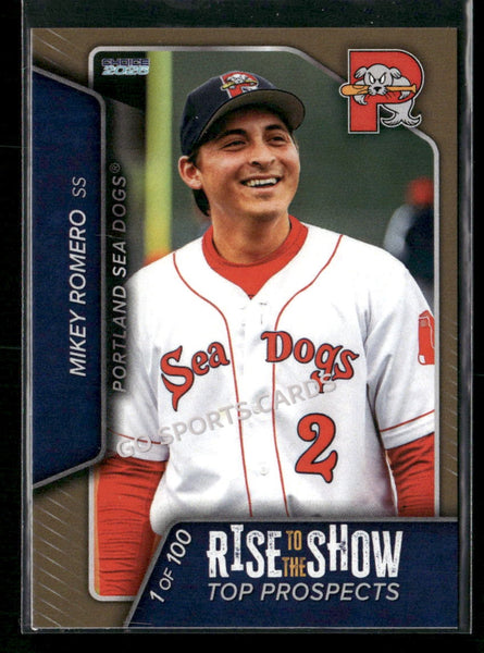 2026 Portland Sea Dogs Rise to the Show Top Prospects GOLD /100 Mickey Romero