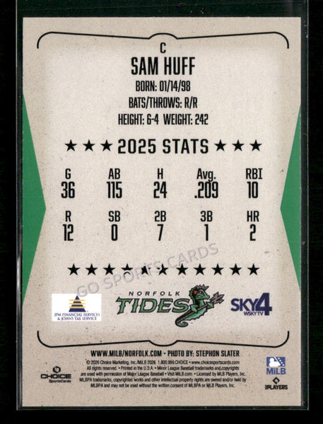 2026 Norfolk Tides Sam Huff