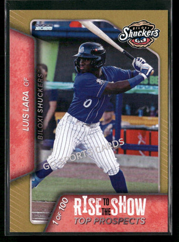2026 Biloxi Shuckers Rise to the Show Top Prospects GOLD /100 Luis Lara
