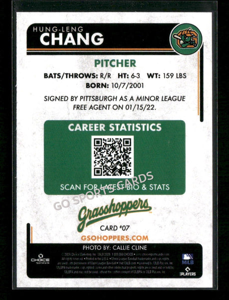 2026 Greensboro Grasshoppers Hung Leng Chang