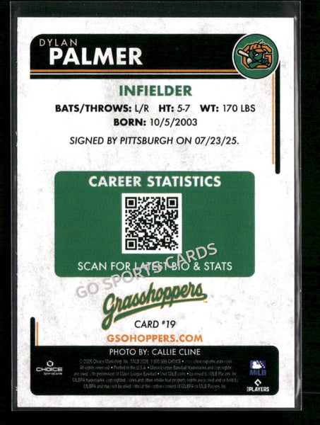 2026 Greensboro Grasshoppers Dylan Palmer