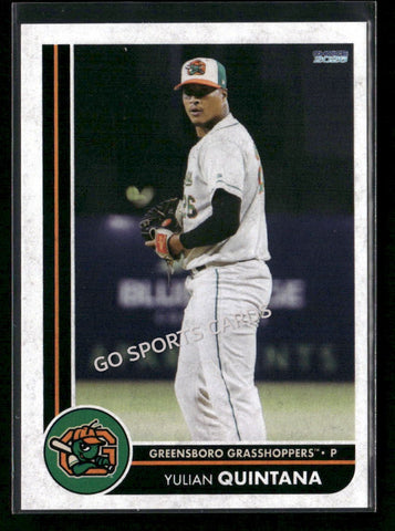 2026 Greensboro Grasshoppers Yulian Quintana