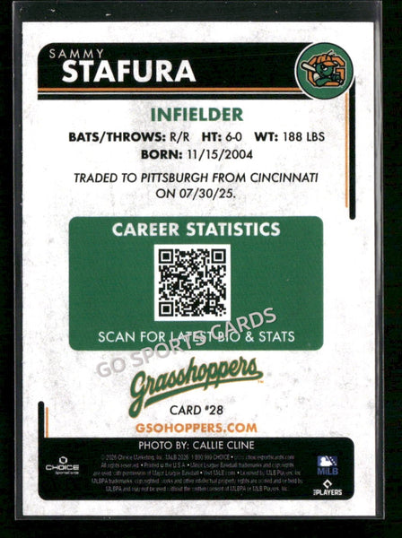 2026 Greensboro Grasshoppers Sammy Stafura