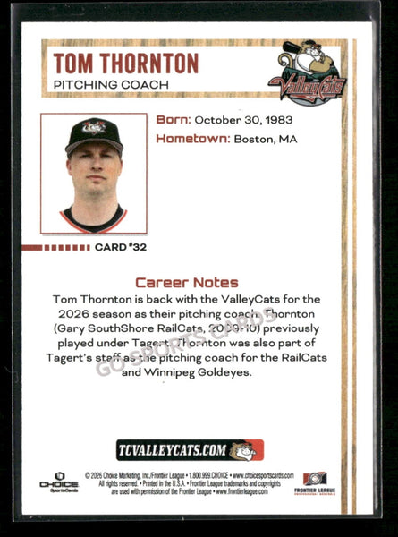 2026 Tri City Valleycats Tom Thornton