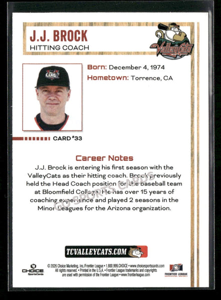 2026 Tri City Valleycats JJ Brock